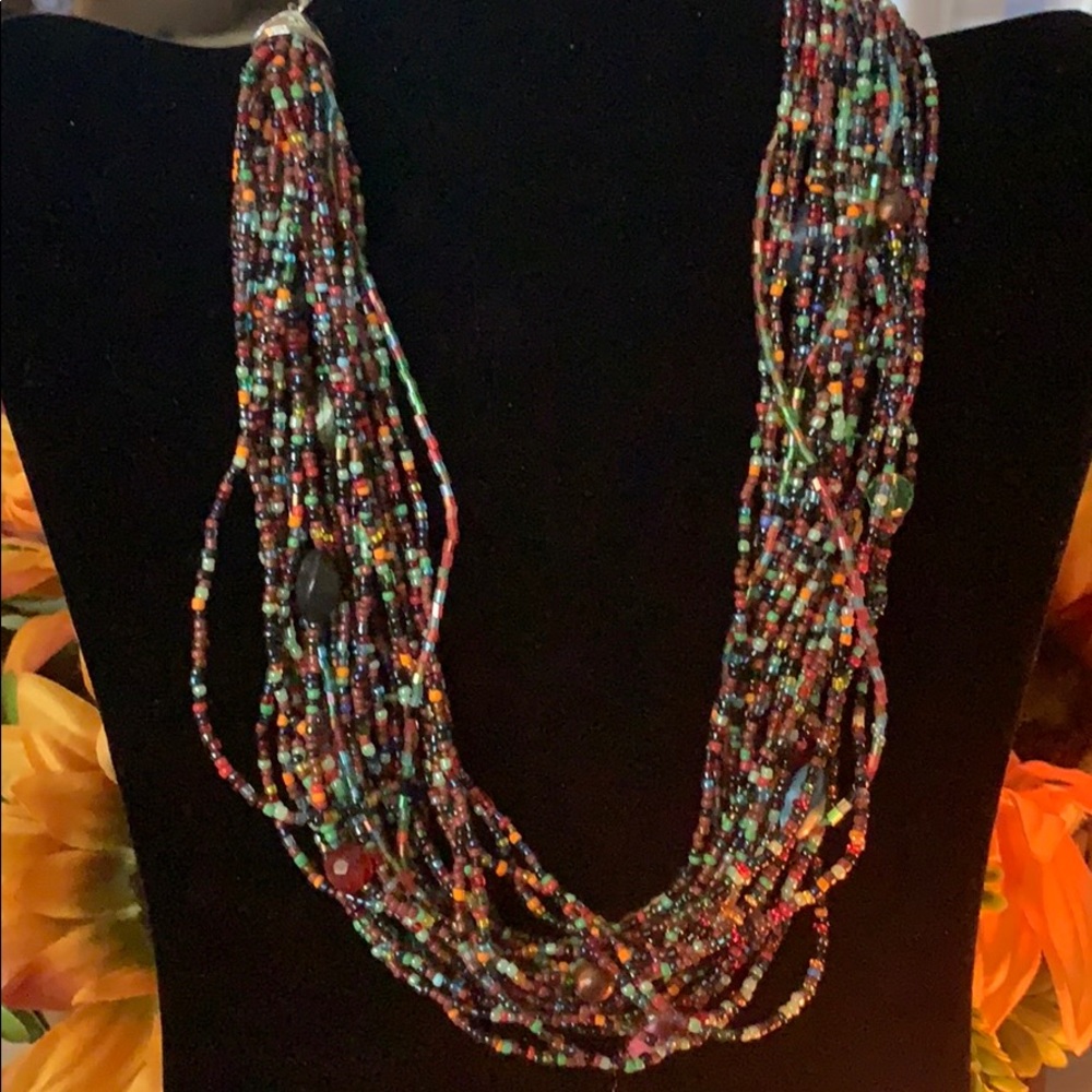Lovely Multi Layered Beaded Necklace